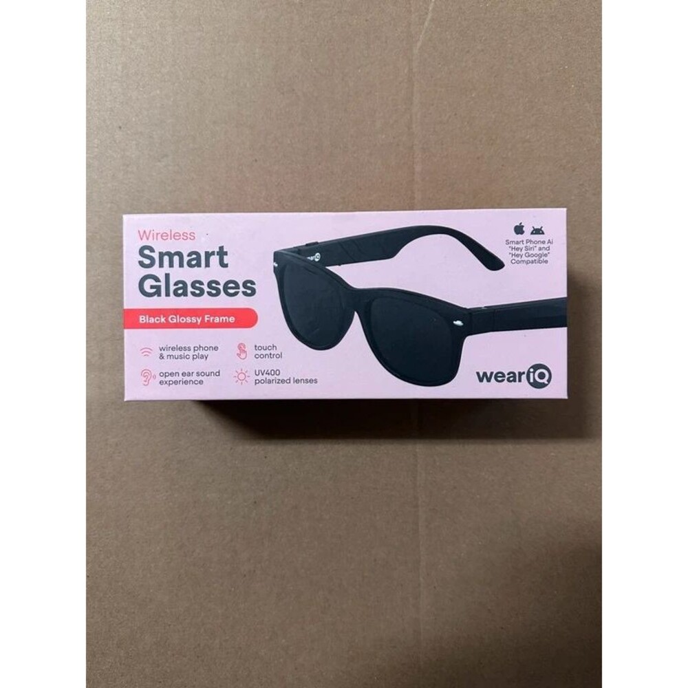Wireless Smart Glasses - Sunglasses in Glossy Black